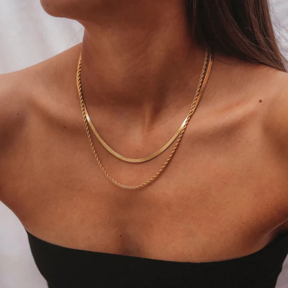 Necklace Minimal Flat Chain