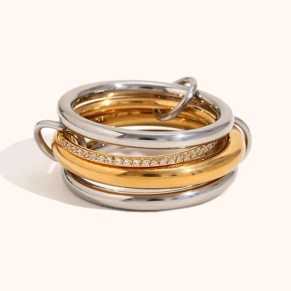 Rings Prism Aura Gold plating