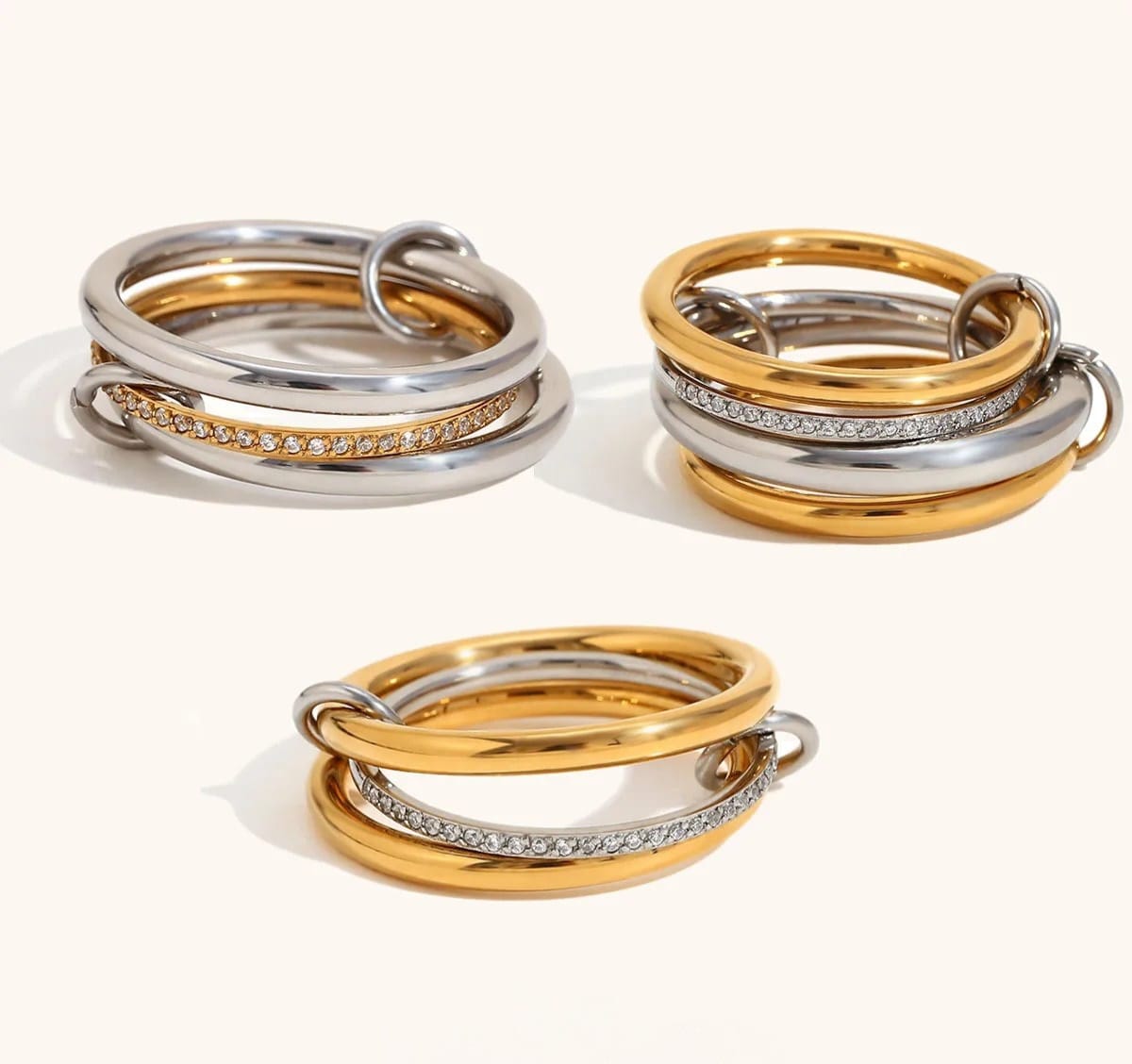 Rings Prism Aura Gold plating